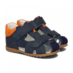 Sandałki skórzane chłopięce Pierwsze Kroczki Ameko