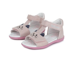 Sandałki skórzane dziewczęce D.D.step