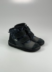 Trzewiczki zimowe BAREFOOT MEMBRANA TE-POR MAZUREK 1369 GRAFIT GRANAT PIXEL