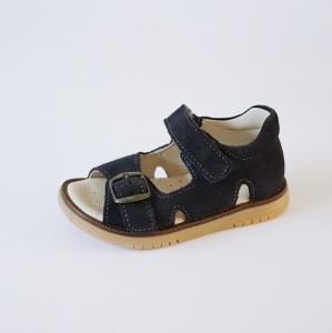 Skórzane sandały MIDO 31-28 grafit