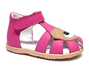Sandałki skórzane dziewczęce Ren But 