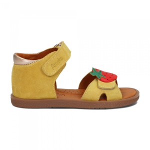 Skórzane sandały Ameko Emma-Yellow