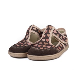 Kapcie Mido Barefoot 189/289 brown hearts