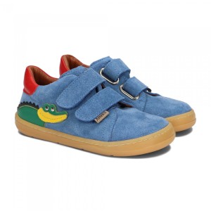 Półbuty Ameko Barefoot Croco-Blue