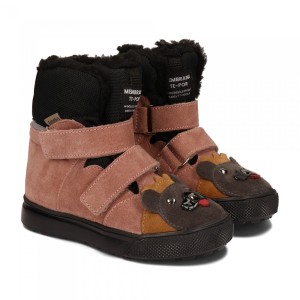 Trzewiki zimowe z membraną AMEKO Alaska-Lion-Brownrose