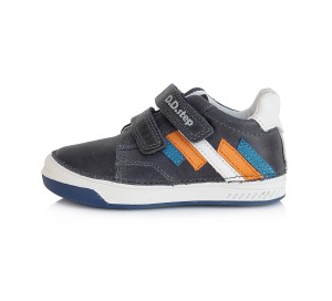 Trzewiki skórzane DD Step royal blue granatowe 