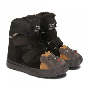 Trzewiki zimowe z membraną AMEKO Alaska-Lion-Black