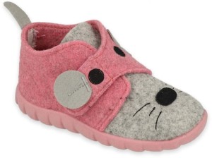 Kapcie filcowe dziewczęce Flexi Befado - 526P104 
